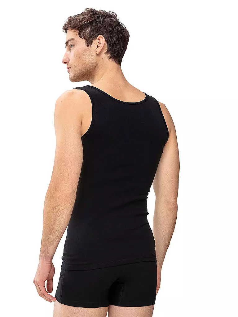 MEY | Camiseta deportiva casual de algodón negra | 