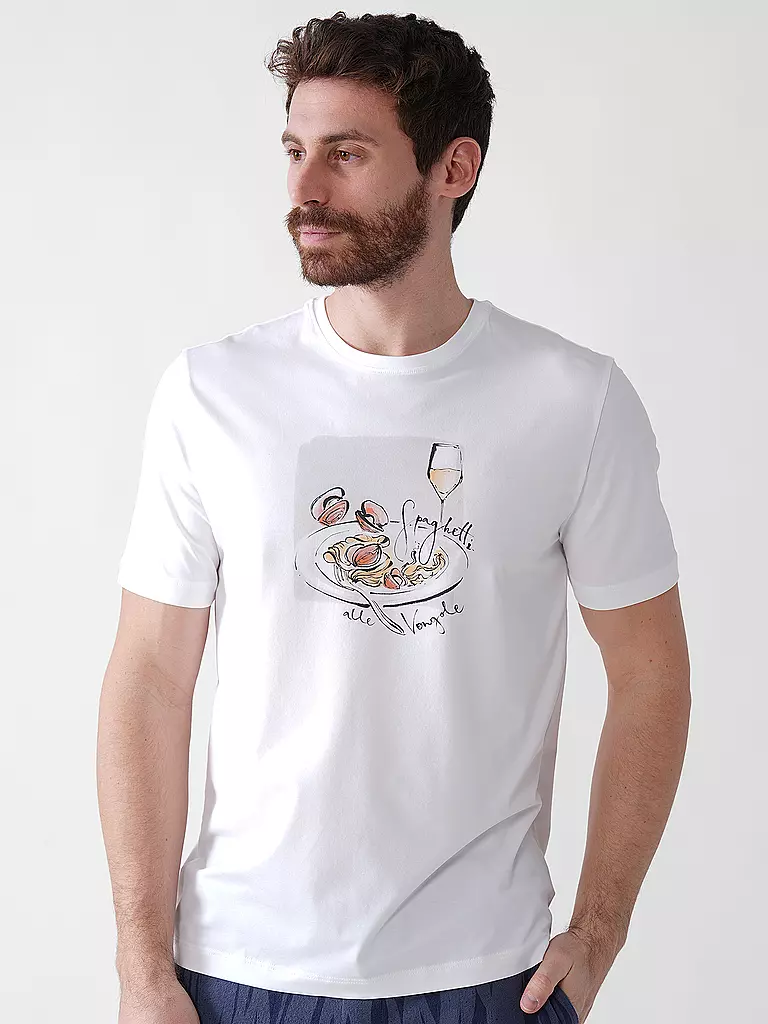 MEY | Camiseta Loungewear | Blanco