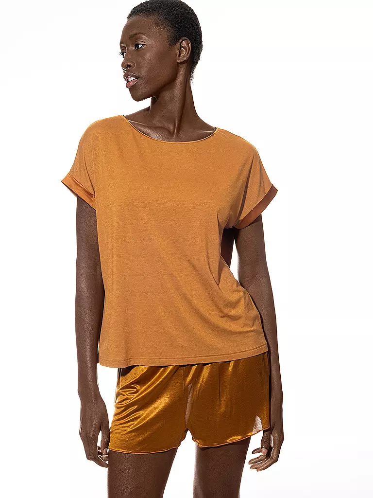 MEY | Camiseta PURE CHIC manzana caramelizada | Camel