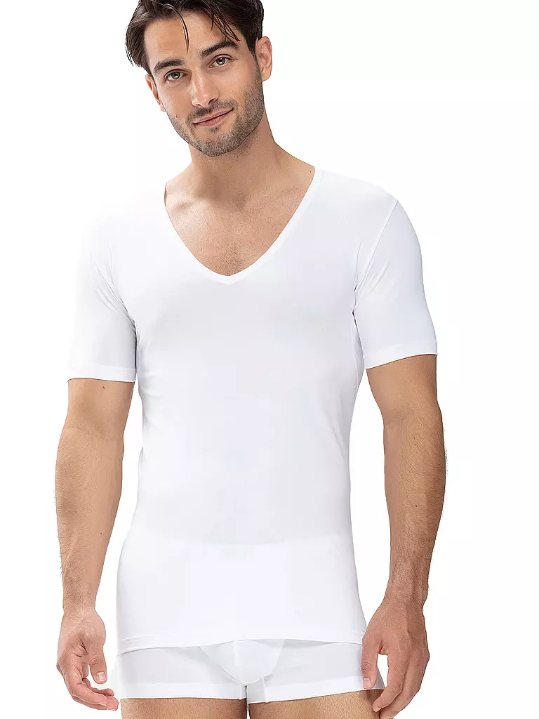 MEY | Camiseta Slim Fit DRY COTTON blanca | Blanco