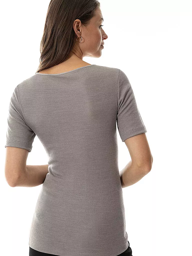 MEY | Camiseta WOOL LOVE deep taupe | 