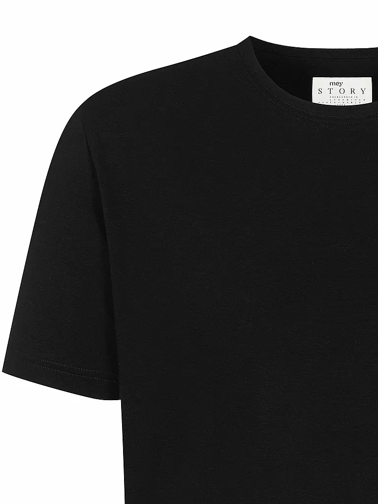MEY | Loungewear T-Shirt MAGLIA schwarz | Negro