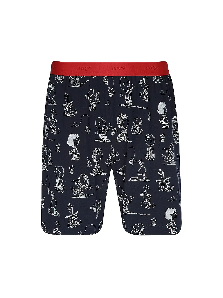 MEY | Nombre del producto: Pantalones cortos de pijama mey x Peanuts | Azul