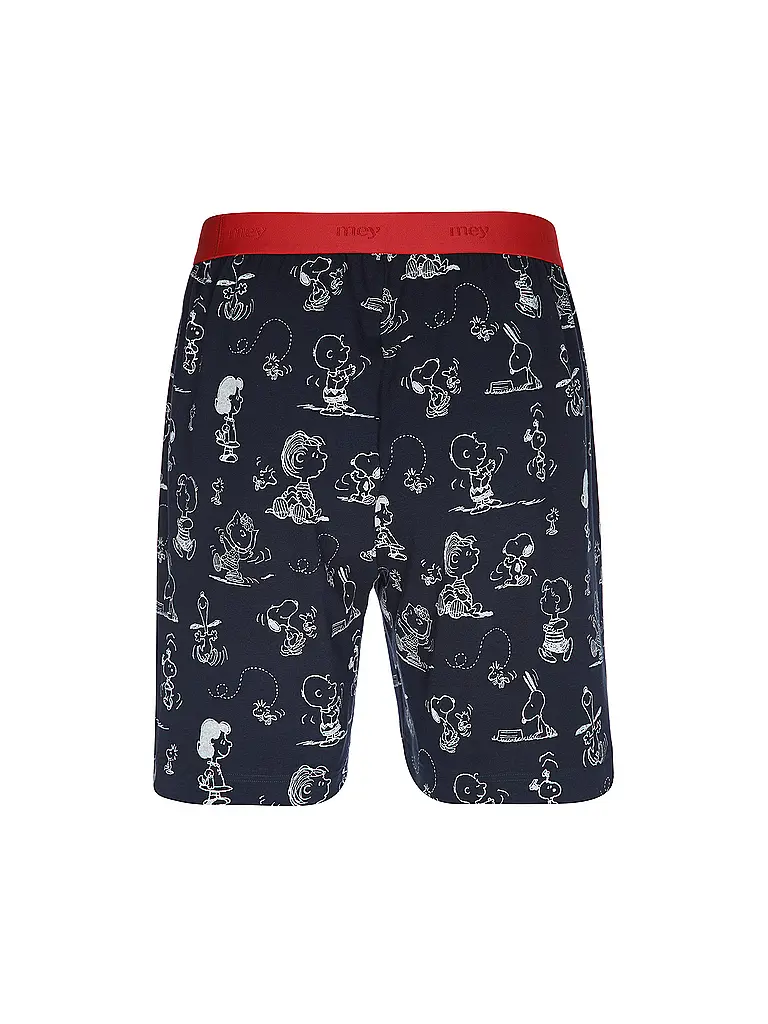 MEY | Nombre del producto: Pantalones cortos de pijama mey x Peanuts | Azul