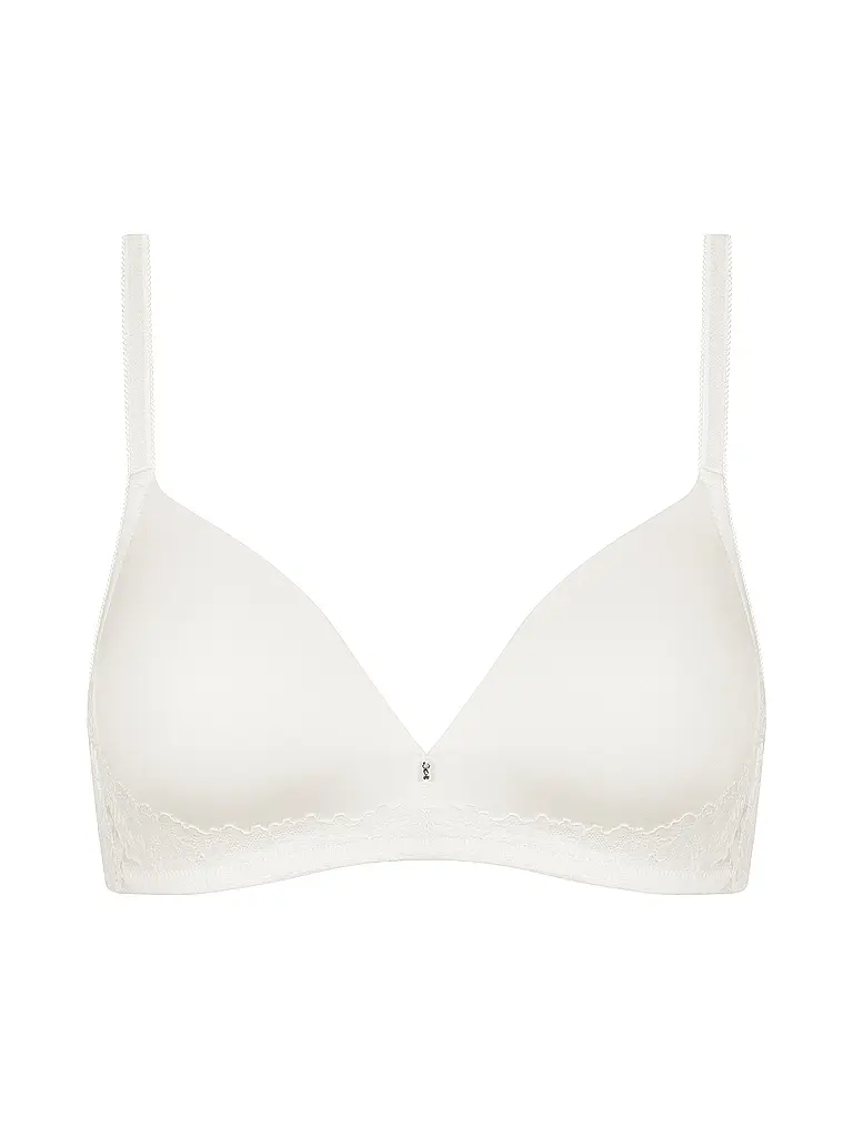 MEY | Nombre del producto: Sujetador sin aros LUXURIOUS champán
Marca: MEY
Color: crema
Categorías: Moda, Mujer

Largo de manga: sin mangas
Material: Poliéster / Poliamida, Elástico
Diseño: Liso
Detalles: Encaje | Crema