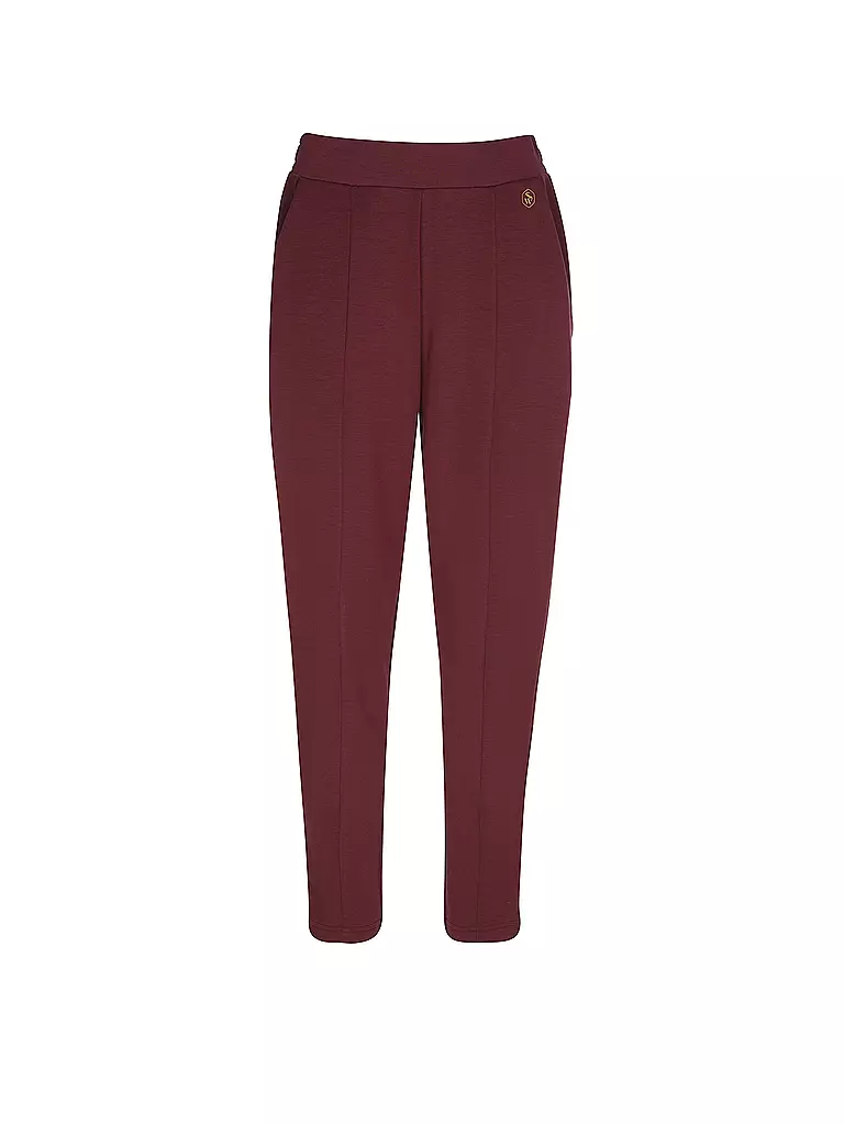 MEY | Pantalón de estar en casa 7/8 PURE SOFTNESS boysenberry | Rojo oscuro