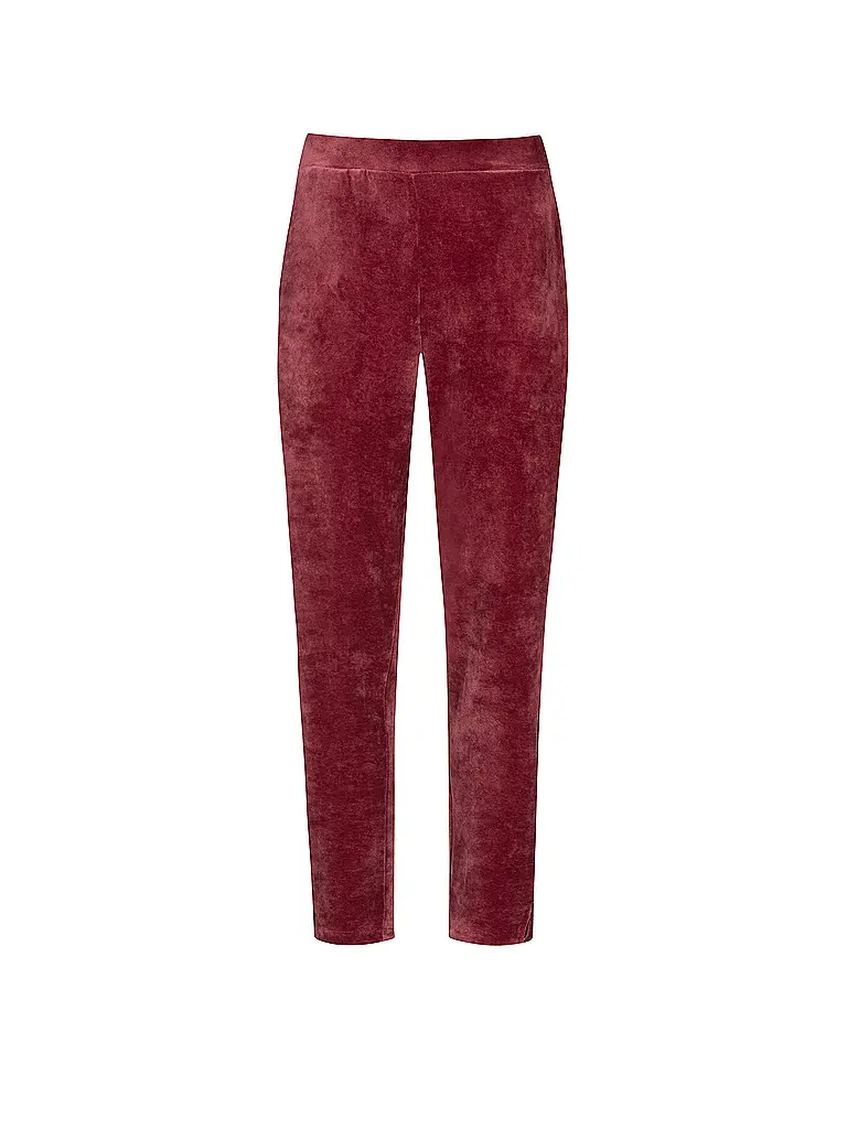 MEY | Pantalón de estar en casa VELVET DREAM | Rojo oscuro