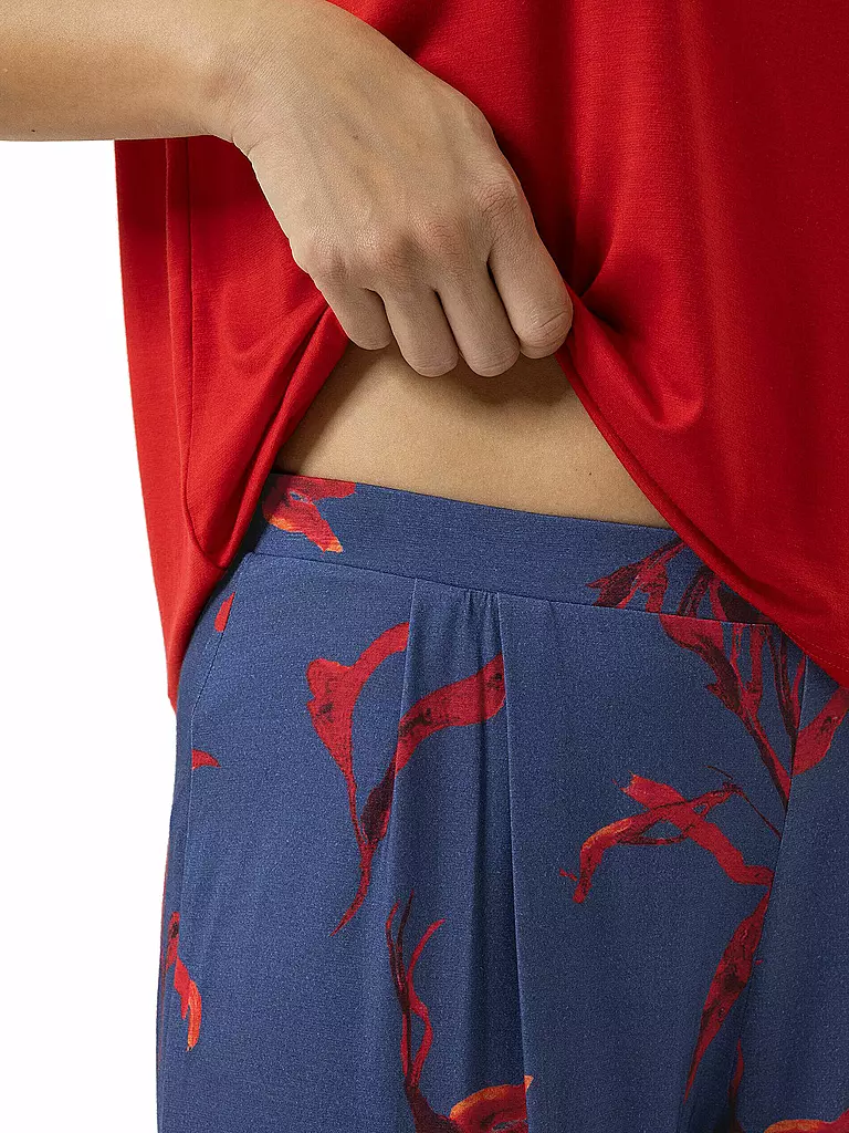 MEY | Pantalones de pijama 7/8 ROYAL GARDEN astral night | 