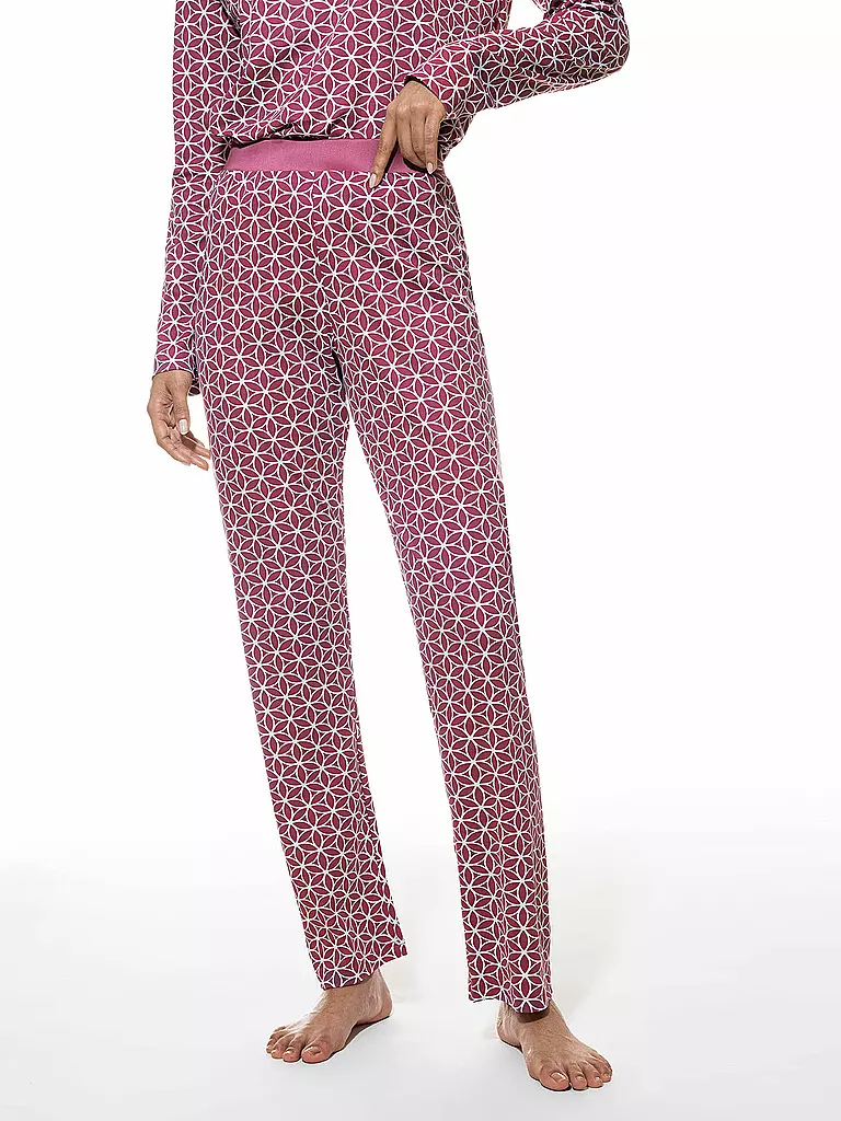 MEY | Pantalones de pijama MOSAIC | Rojo oscuro