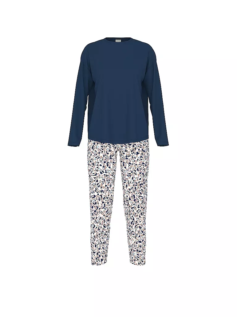 MEY | Pijama 7/8 SOFT LEO | Azul oscuro