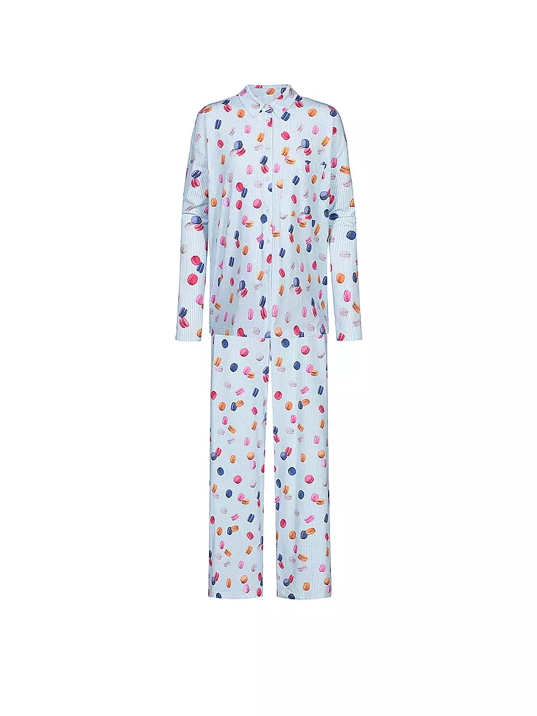 MEY | Pijama FLYING MACARONS | Azul claro