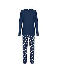 MEY | Pijama SCRIBBLED DOTS | Azul oscuro