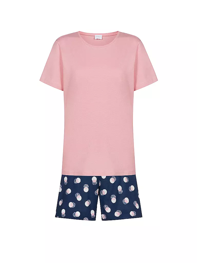 MEY | Pijama SCRIBBLED DOTS | Azul oscuro