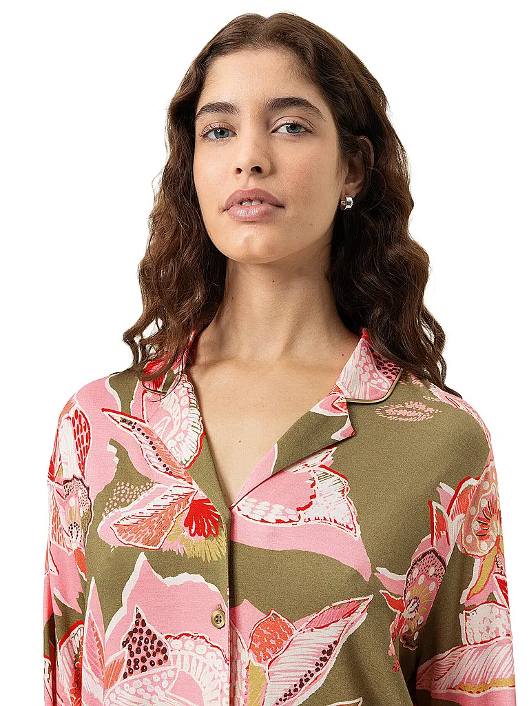 MEY | Pyjama FLOWER WHIRL golden fern | Oliva