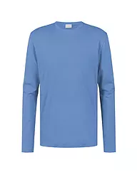 MEY | Camiseta de pijama de manga larga RELAX blanca | Azul