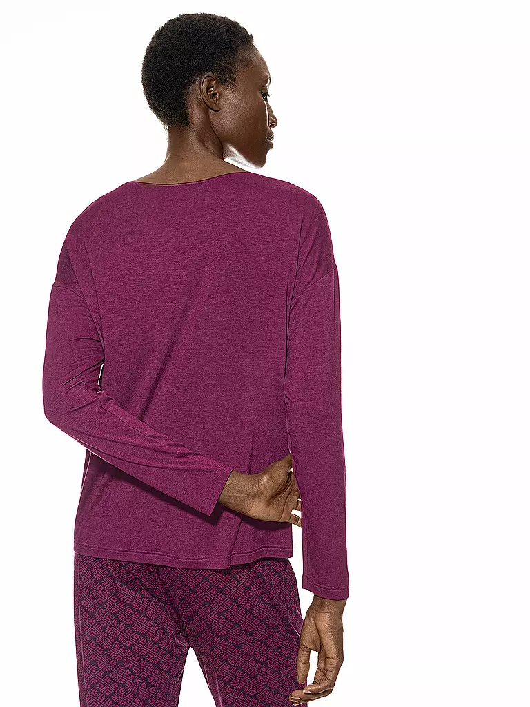 MEY | Pyjamashirt PURE CHIC barbados cherry | Baya