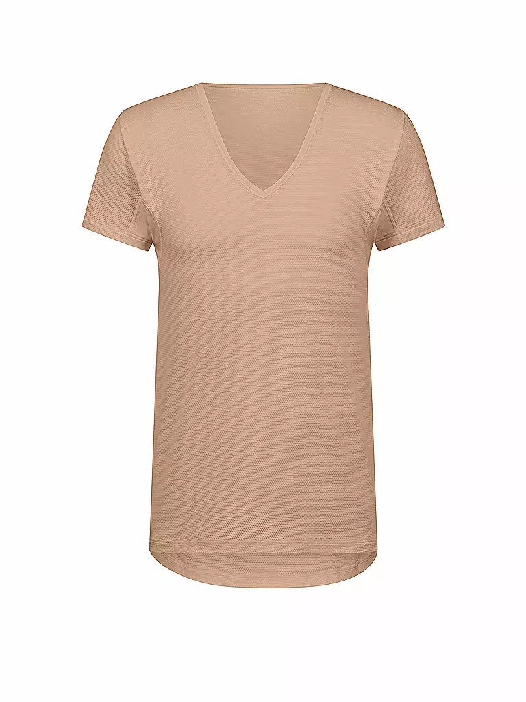 MEY | Shirt DRY COTTON BREEZE | Camel