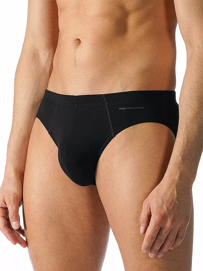 MEY | Slip CASUAL COTTON negro | Negro