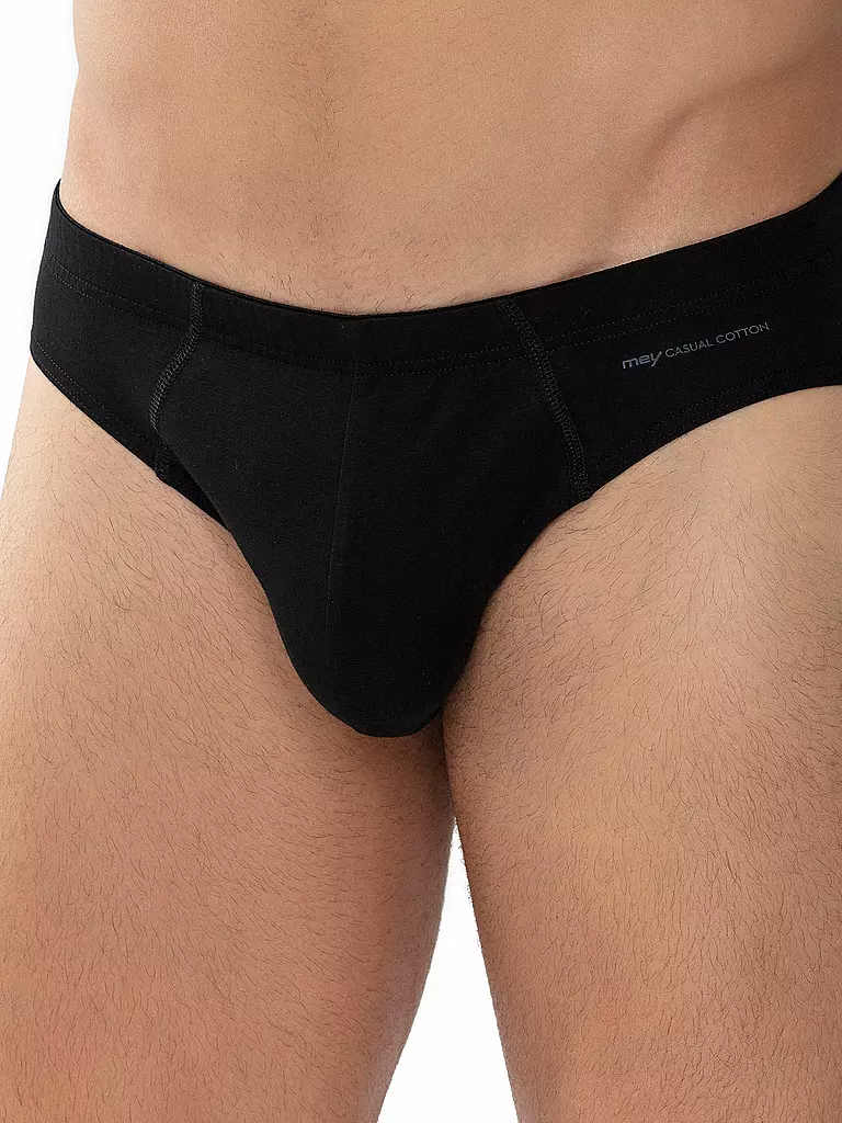 MEY | Slip CASUAL COTTON negro | 