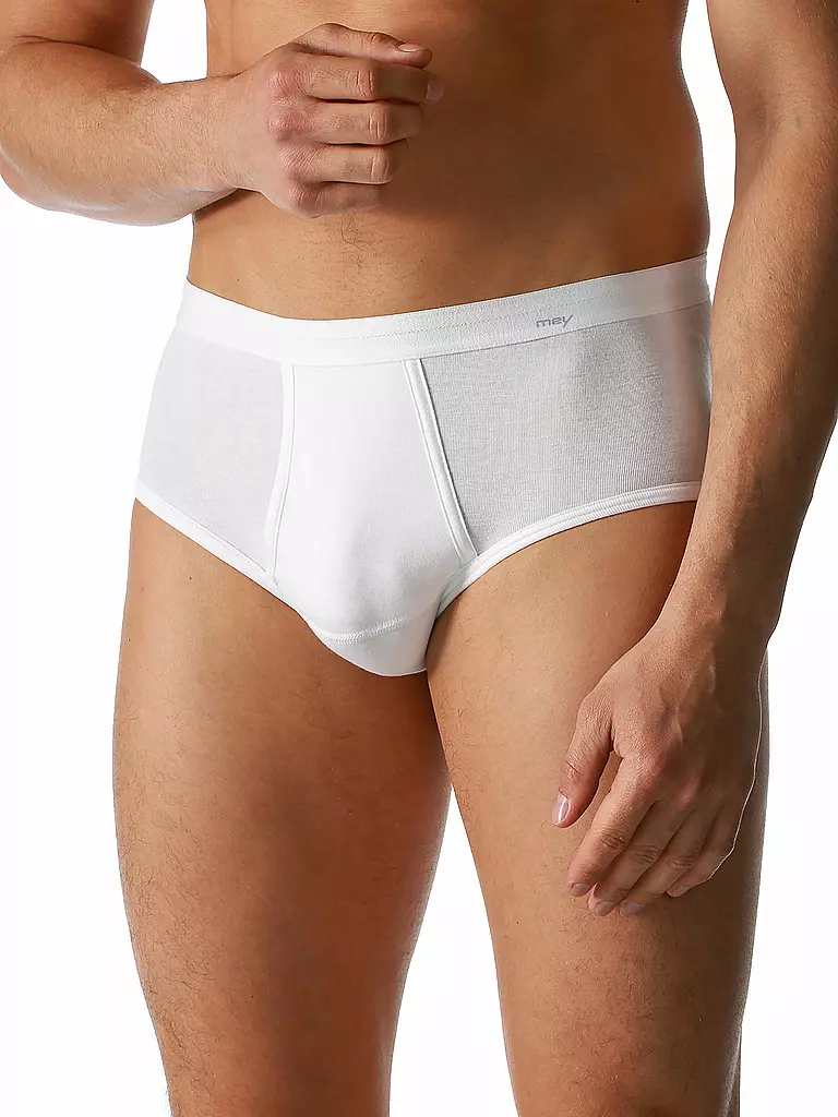 MEY | Slip con abertura blanco | 