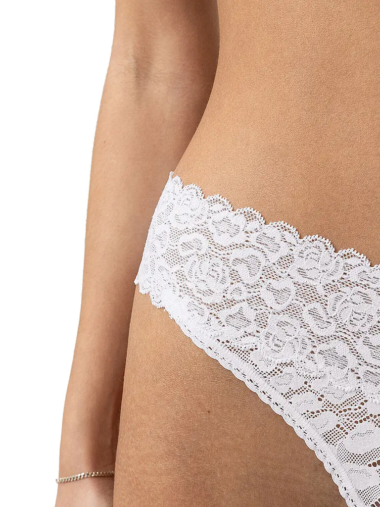 MEY | String SAVAGE LACE blanco | Blanco