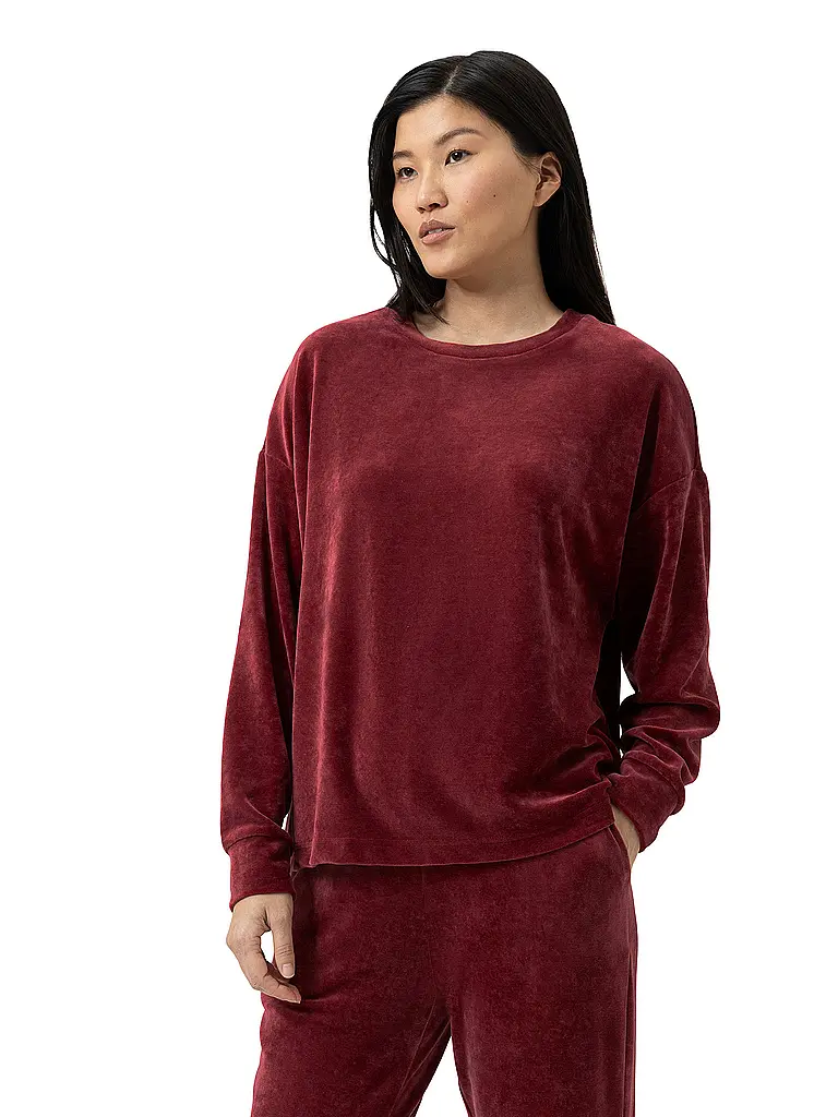 MEY | Suéter Loungewear VELVET DREAM | Rojo oscuro
