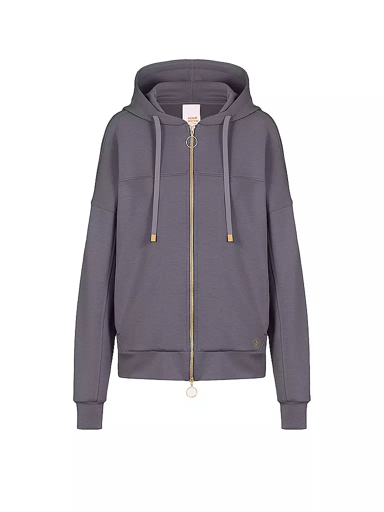MEY | Sudadera con capucha para estar en casa SMOOTH | Gris