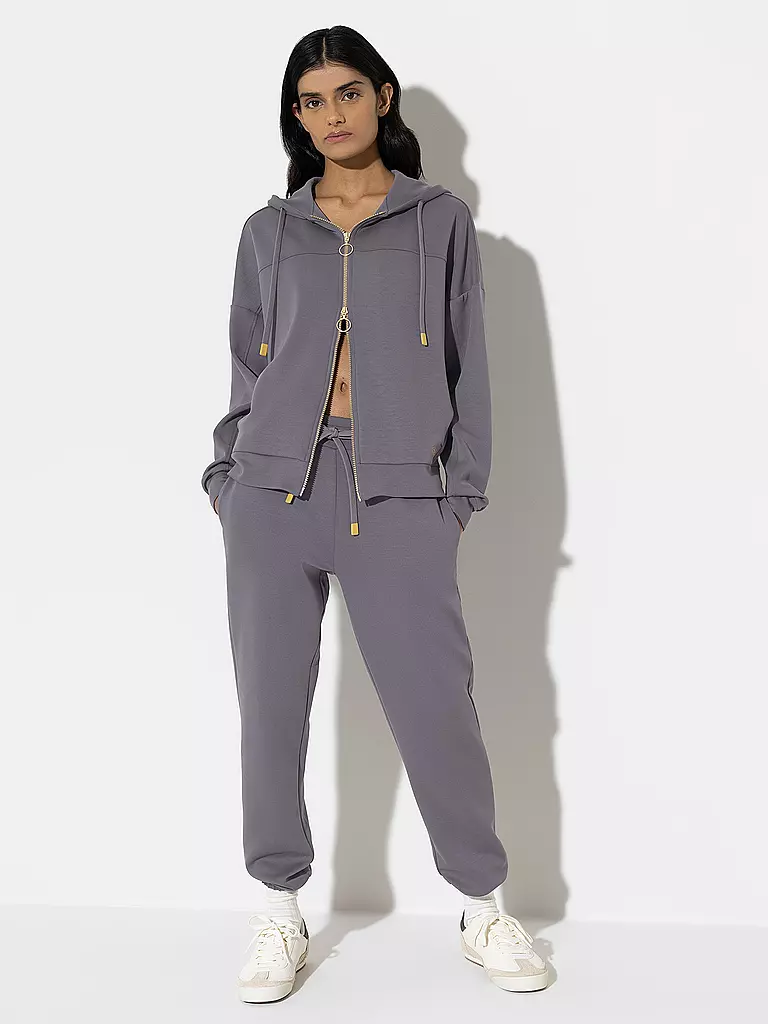 MEY | Sudadera con capucha para estar en casa SMOOTH | Gris