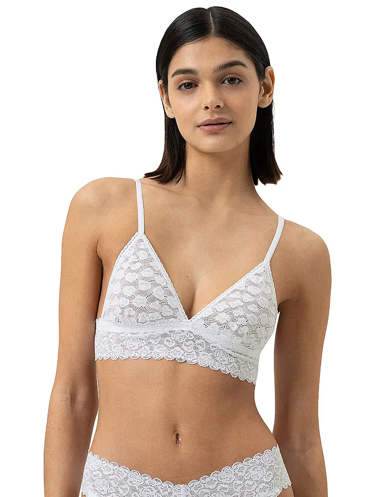 MEY | Sujetador sin aros SAVAGE LACE blanco | Blanco