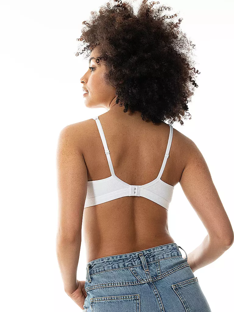 MEY | Sujetador Triángulo ORGANIC COTTON blanco | 