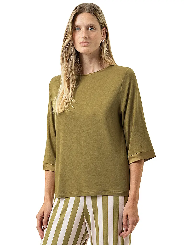 MEY | T-Shirt PURE CHIC golden fern | Oliva