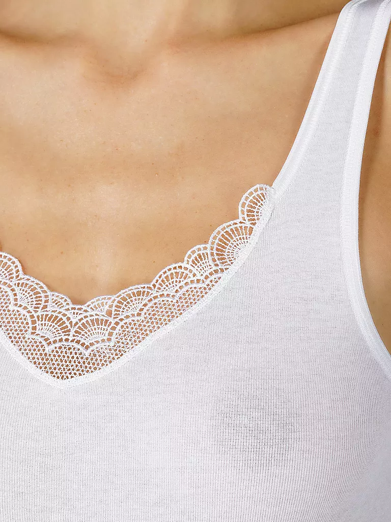 MEY | Top con encaje (Blanco) | 