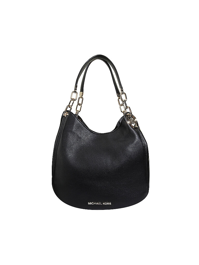 Bolso de cuero - Bolso Hobo LILLIE Grande negro