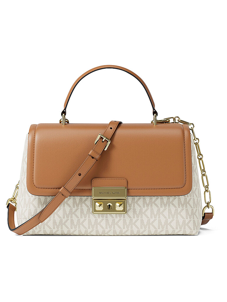 Michael Kors Bolso - Bolso de mano TRIBECA MEDIUM SIGNATURE LOGO beige