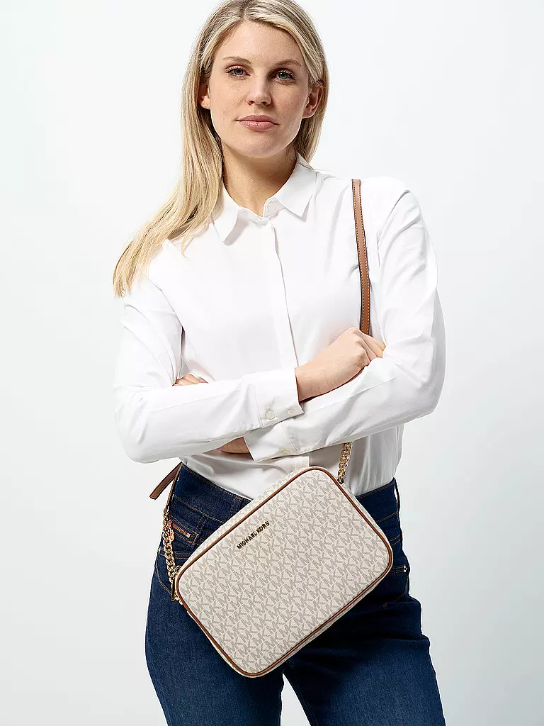 MICHAEL KORS | Bolso - Crossbody "Jet Set Item" | Crema