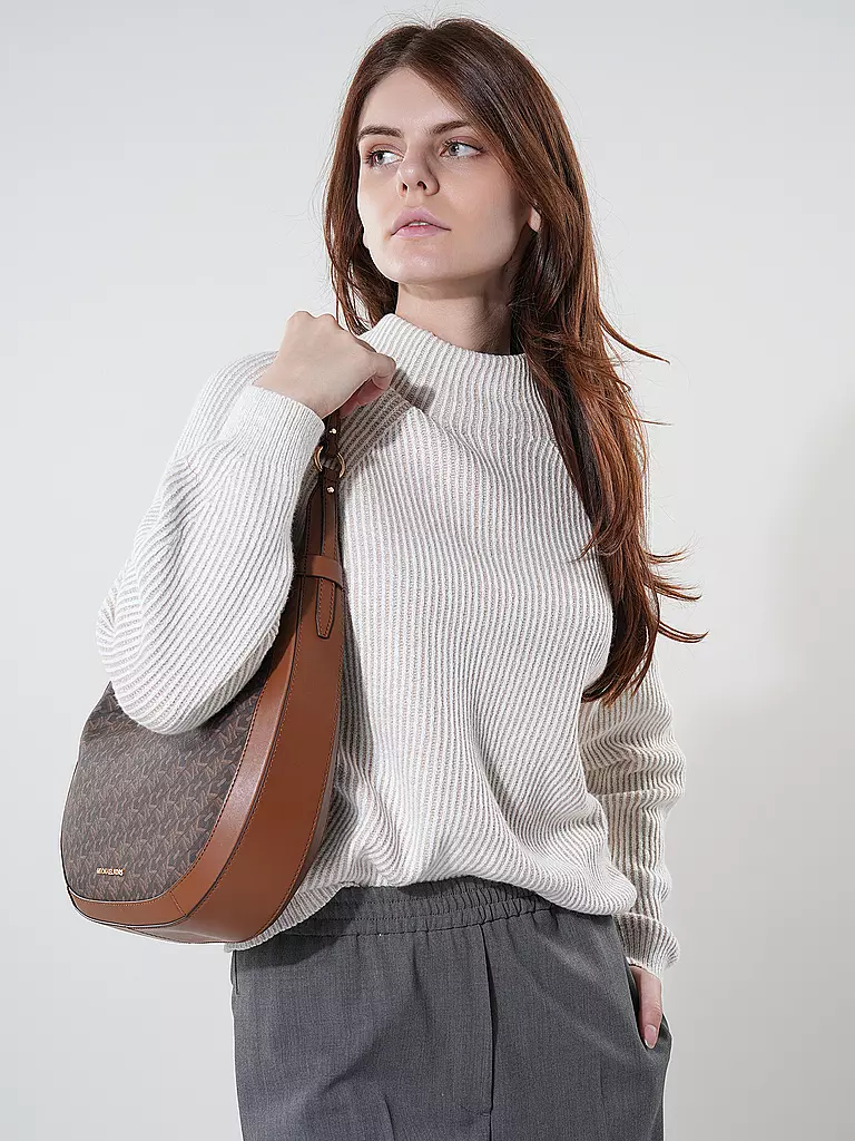 MICHAEL KORS | Bolso - Hobo PRESTON Large | Marrón