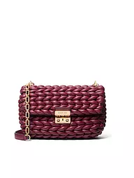 MICHAEL KORS | Bolso de cuero - Bolso bandolera TRIBECA | Rojo oscuro