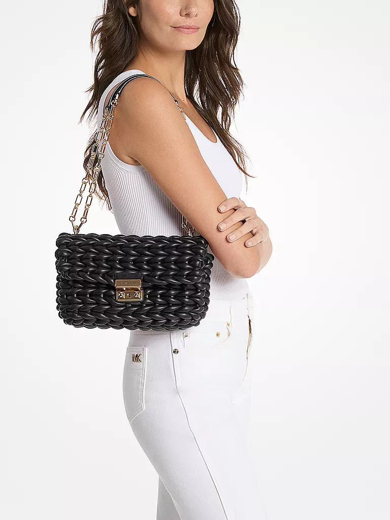 MICHAEL KORS | Bolso de cuero - Bolso bandolera TRIBECA | Negro