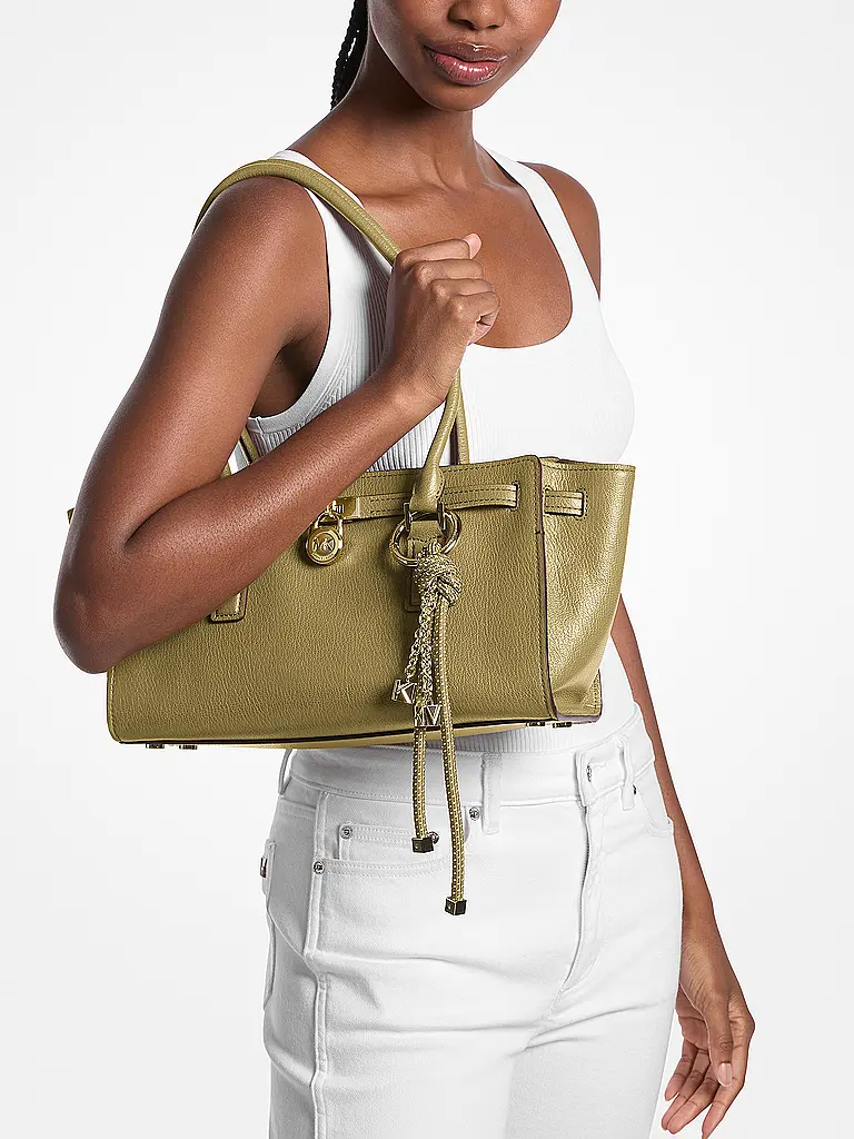 MICHAEL KORS | Bolso de cuero - Bolso de hombro HAMILTON | Verde