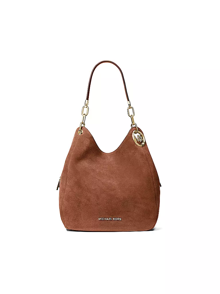 MICHAEL KORS | Bolso de cuero - Bolso Hobo LILLIE Grande | Camel