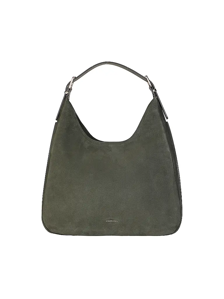MICHAEL KORS | Bolso de cuero - Bolso Hobo NOLITA Large | Verde oscuro