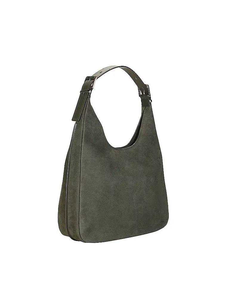 MICHAEL KORS | Bolso de cuero - Bolso Hobo NOLITA Large | Verde oscuro