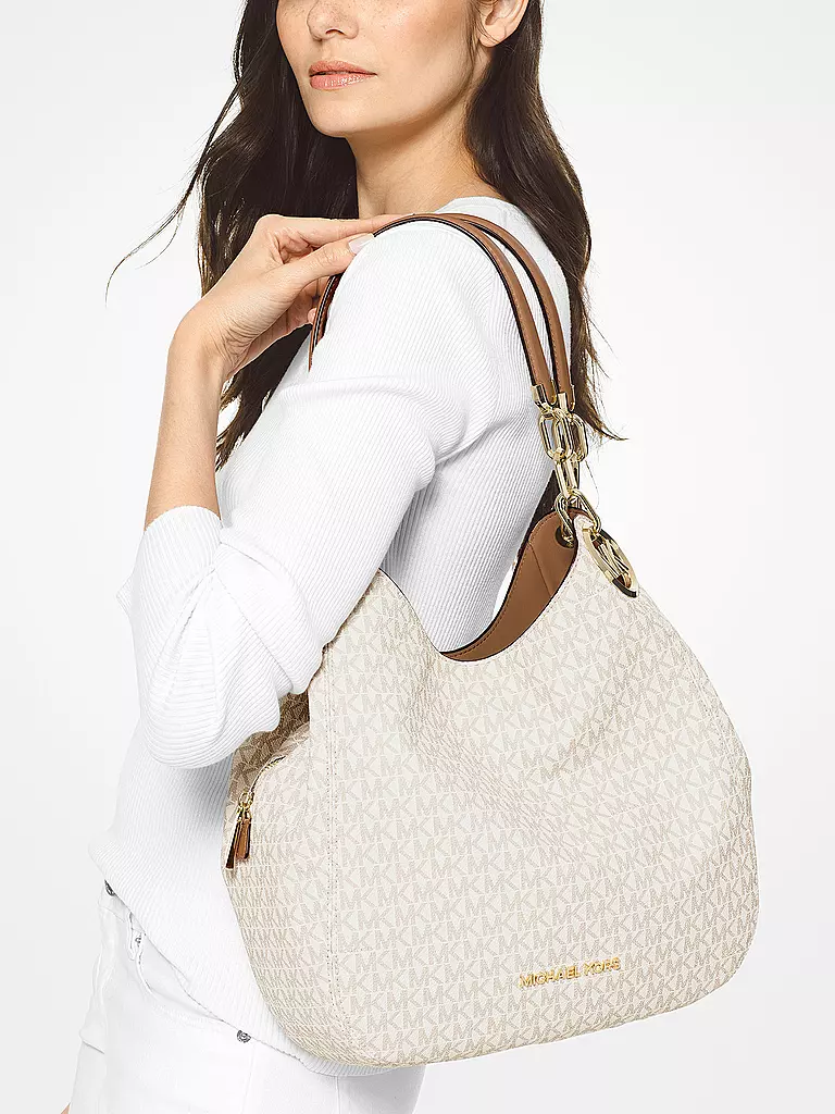 MICHAEL KORS | Bolso de cuero - Hobo Lillie | Beige