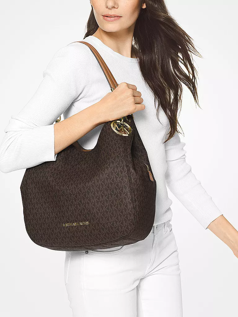 MICHAEL KORS | Bolso de cuero - Hobo Lillie | Marrón