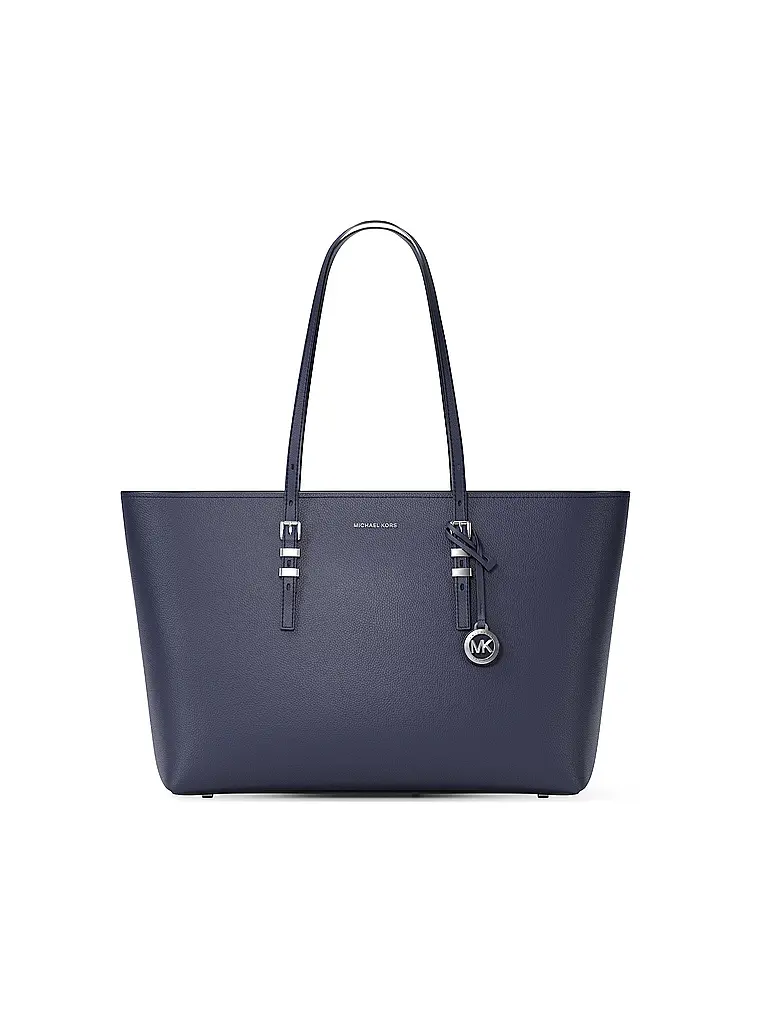MICHAEL KORS | Bolso de cuero - Shopper QUINN Large | Azul oscuro