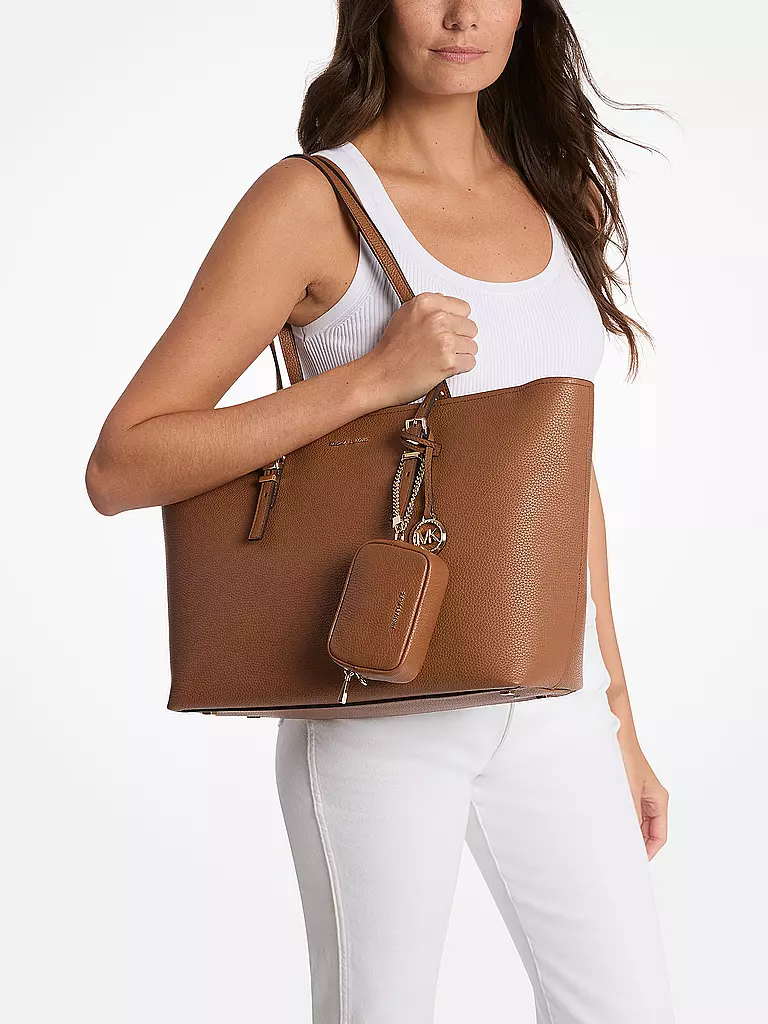 MICHAEL KORS | Bolso de cuero - Shopper QUINN Large | Marrón