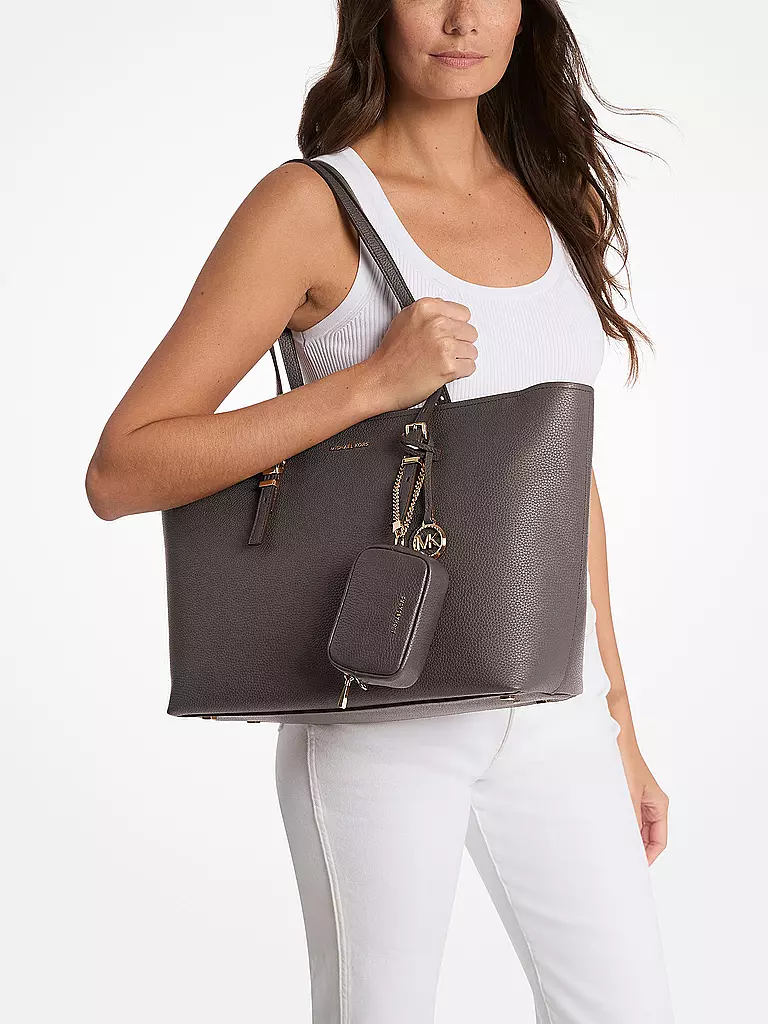 MICHAEL KORS | Bolso de cuero - Shopper QUINN Large | Marrón