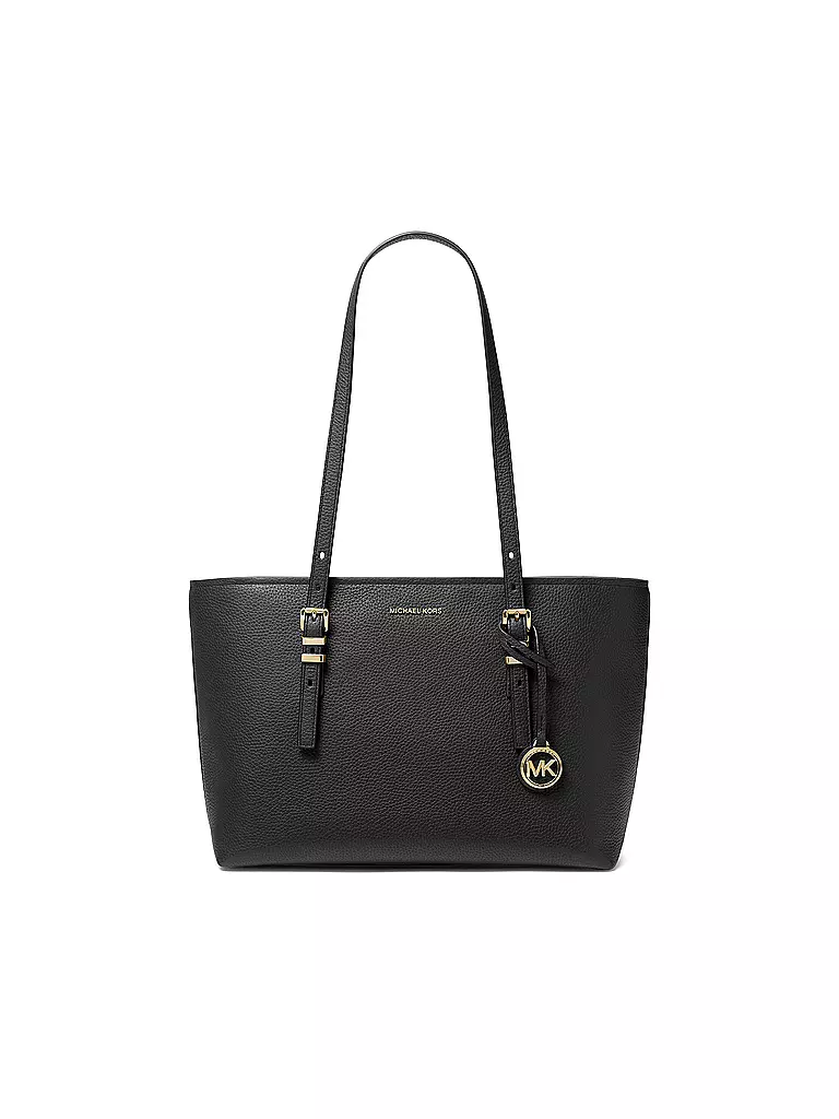 MICHAEL KORS | Bolso de cuero - Shopper QUINN Medium | Negro