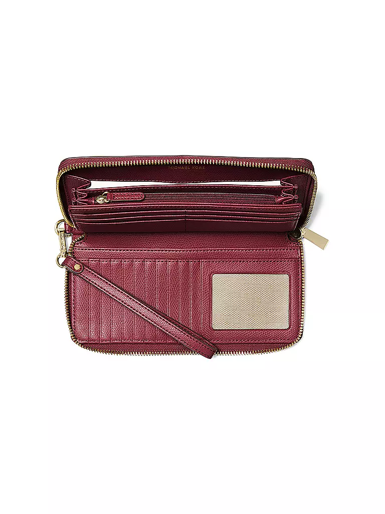 MICHAEL KORS | Geldbörse JET SET TRAVEL | Rojo oscuro