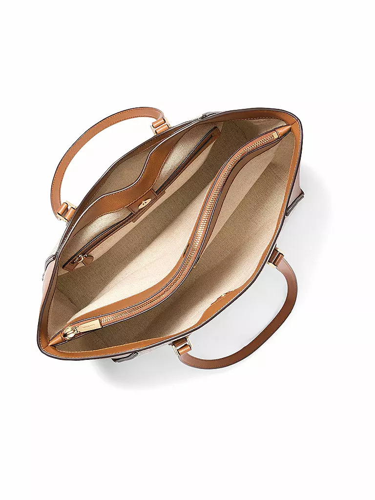 MICHAEL KORS | Ledertasche - Shopper TARYN  Large | Marrón